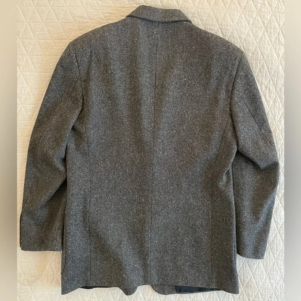 DONNA KARAN‎ SIGNATURE Made in Italy Vintage Wool Tweed Patch Pocket Jacket 40 R